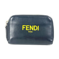 Fendi Black Yellow Leather Coin Purse/Coin Case