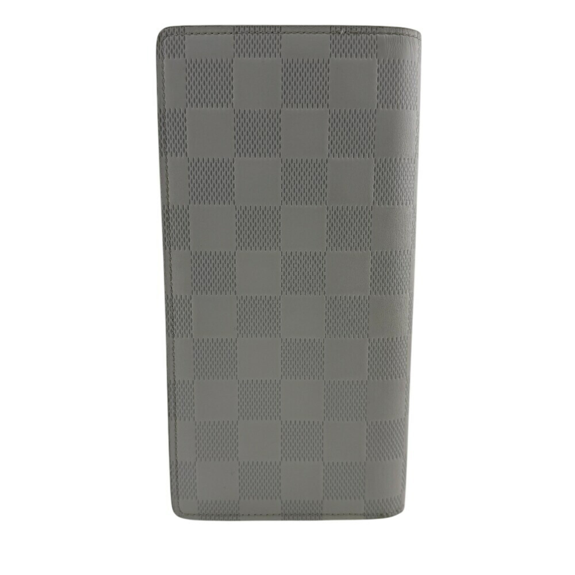 Louis Vuitton White Damier Infini Leather Long Wallet