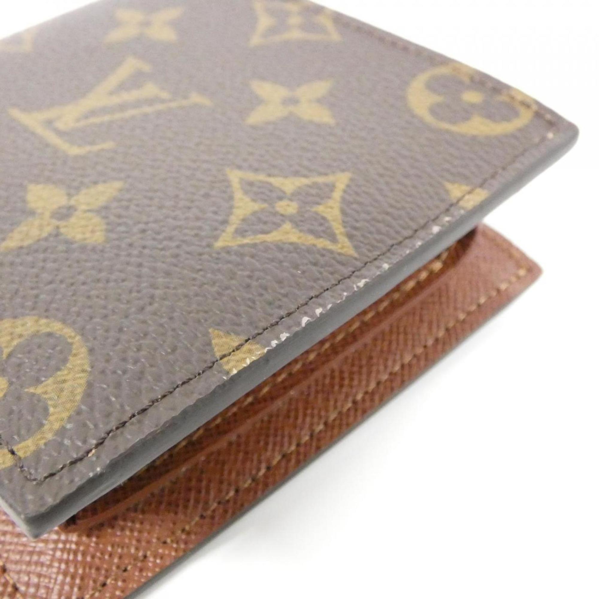 Louis Vuitton Marron Coated Canvas Wallet