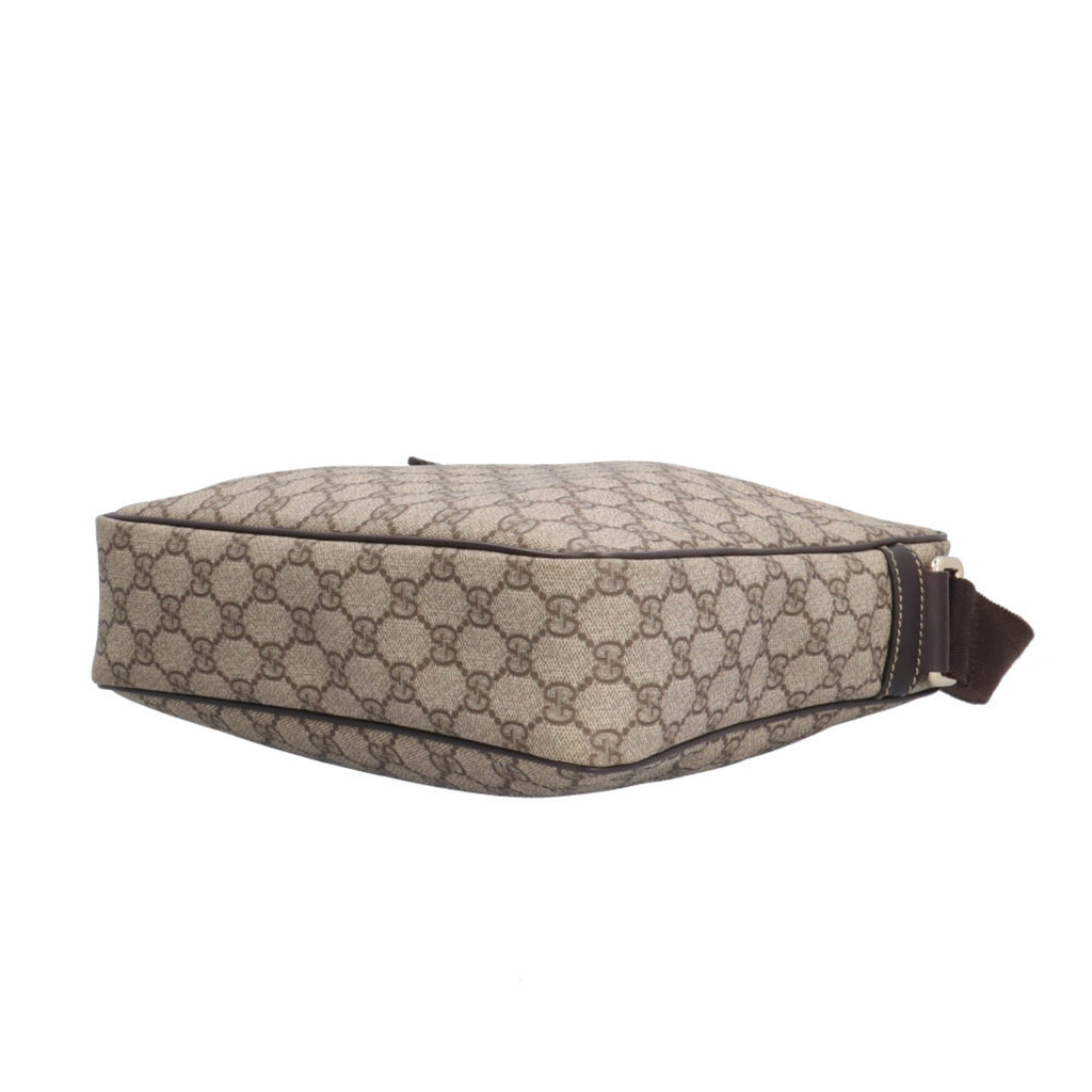 Gucci Beige Brown Gg Supreme Canvas Messenger Bag Shoulder Bag (Pre-Owned)