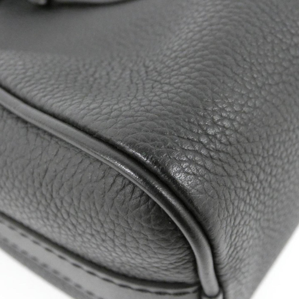 Louis Vuitton Black Leather Boston Bag