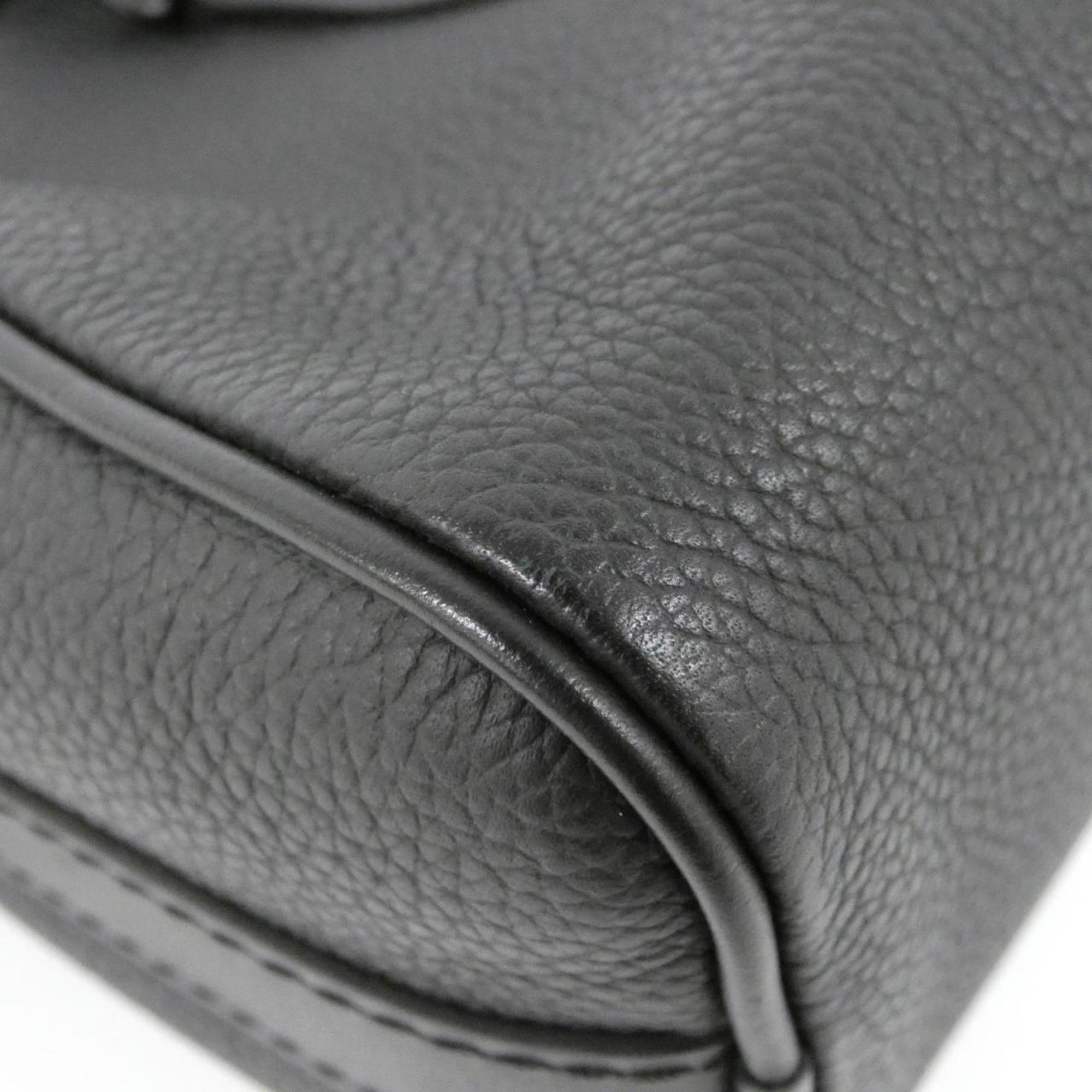 Louis Vuitton Black Leather Boston Bag