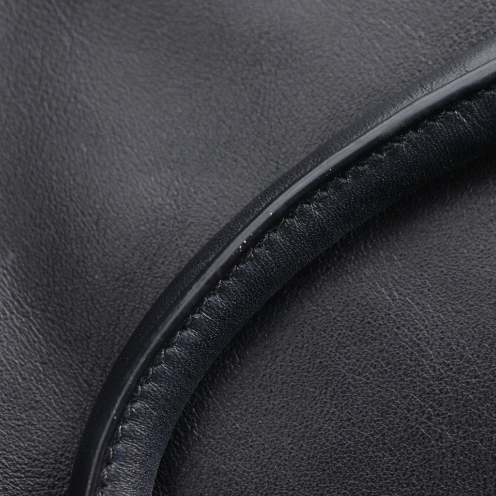 Prada Black Leather Tote Bag