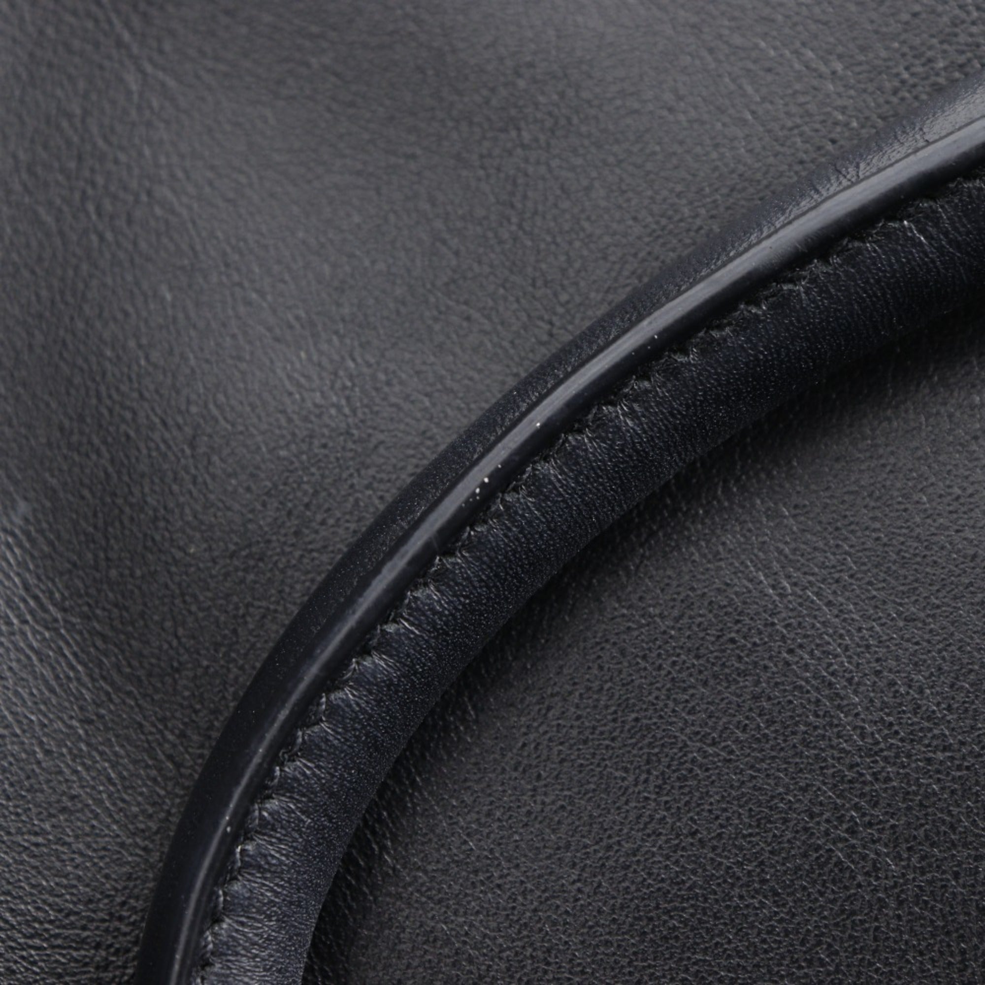 Prada Black Leather Tote Bag