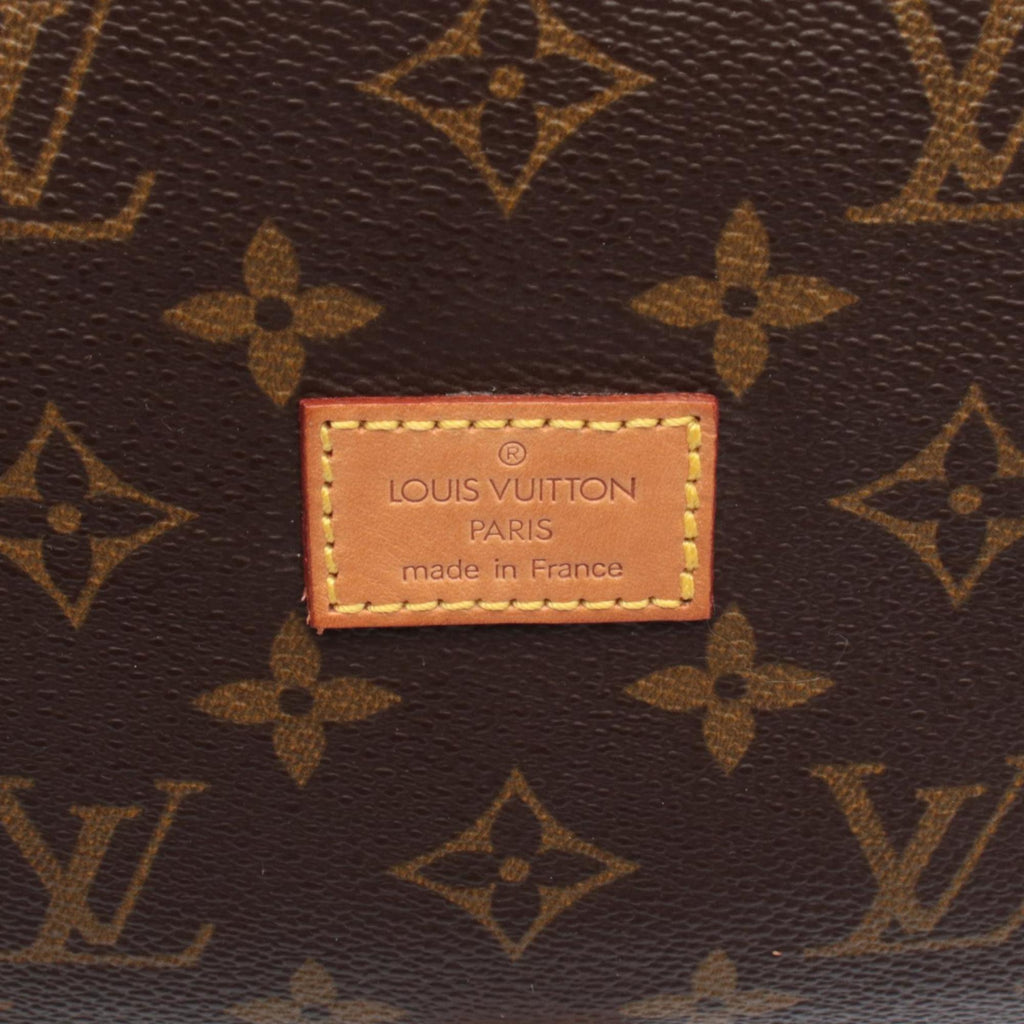 Louis Vuitton Brown Coated Canvas Monogram Leather Handbag Shoulder Bag
