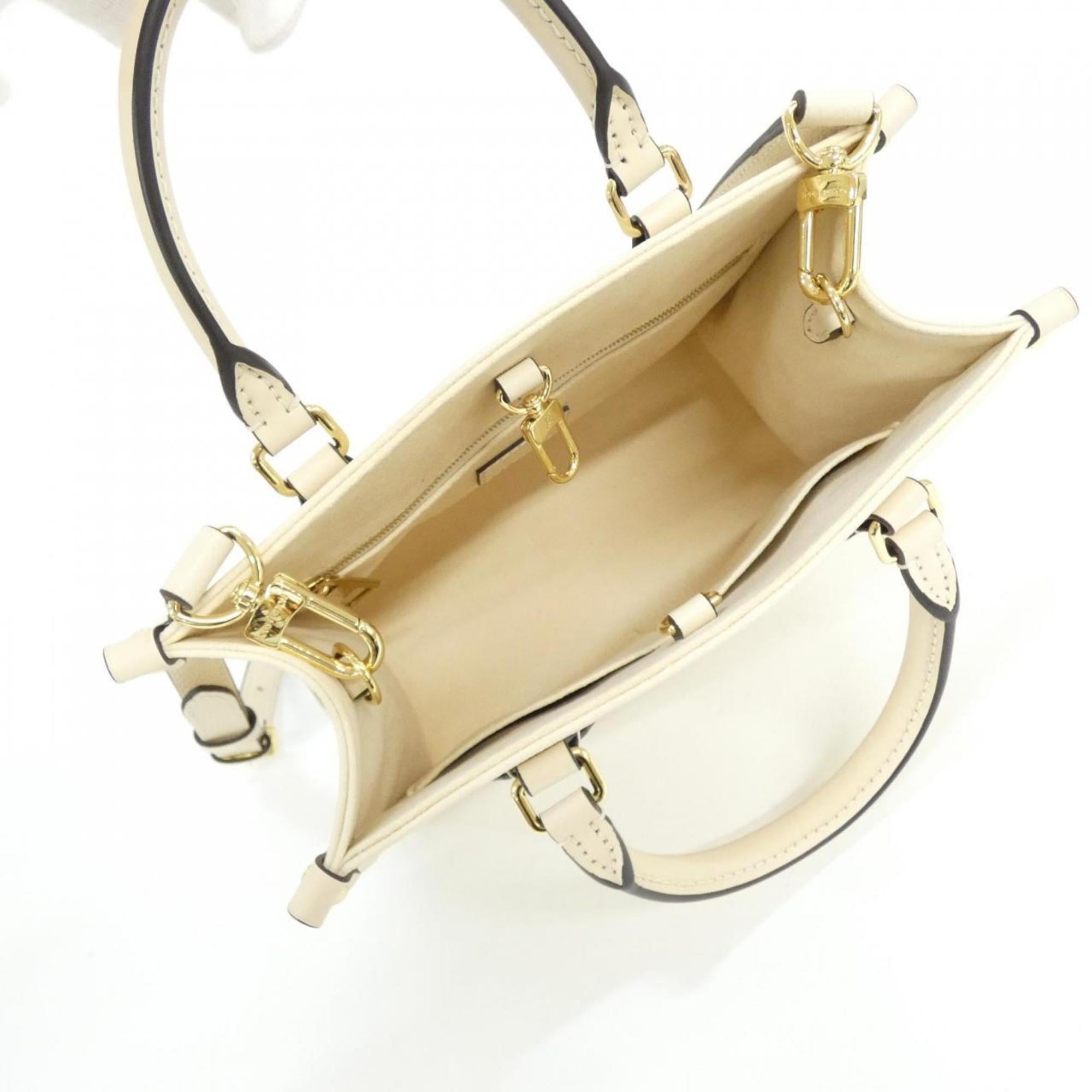 Louis Vuitton Beige Leather Handbag
