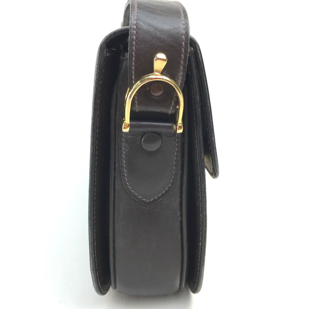 Celine Brown Leather Shoulder Bag