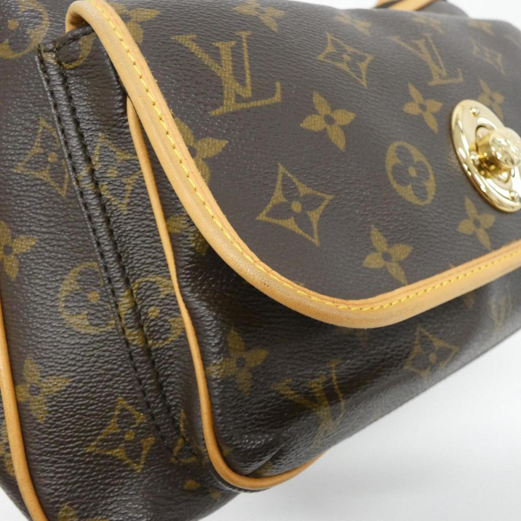 Louis Vuitton Marron Coated Canvas Shoulder Bag