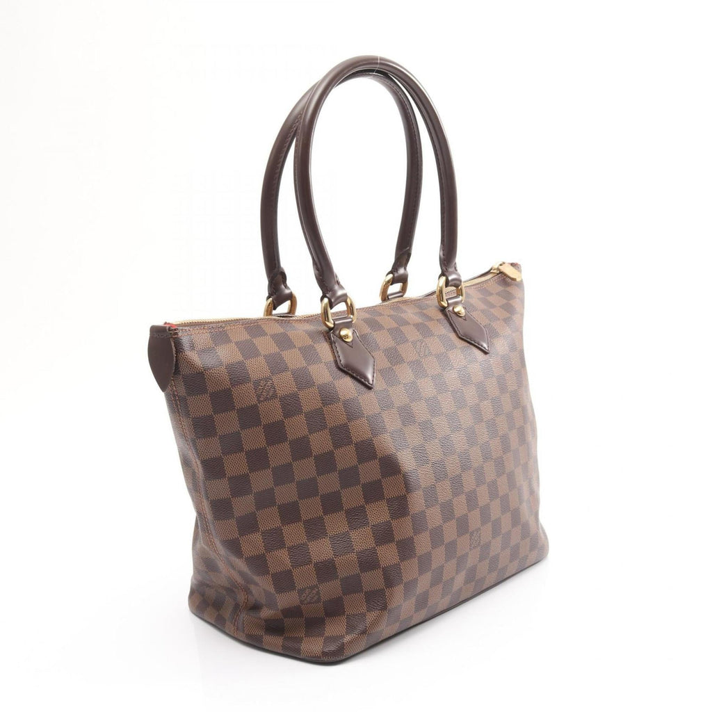 Louis Vuitton Brown Coated Canvas Damier Canvas Pvc Leather Tote Bag