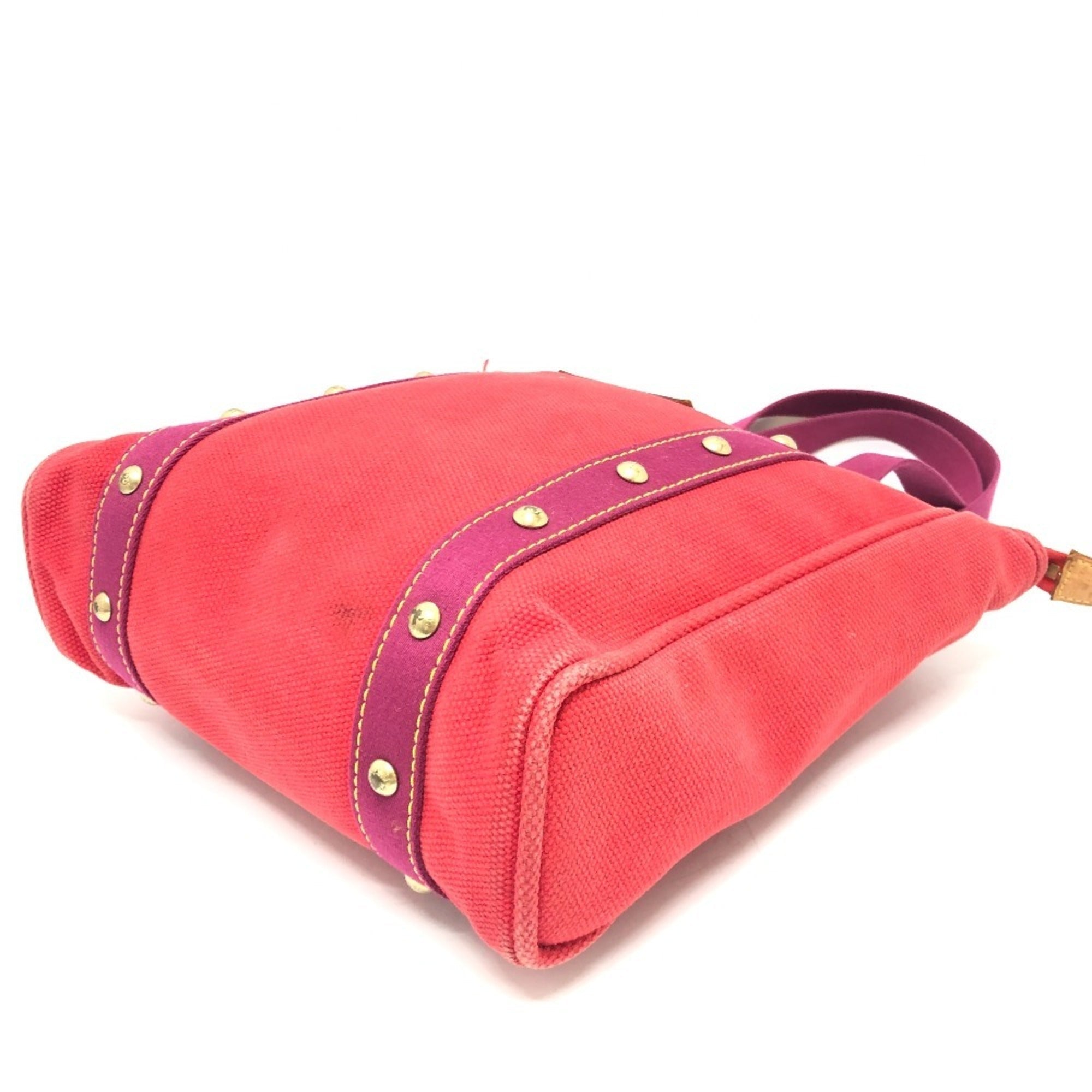 Louis Vuitton Red Color Canvas Tote Bag