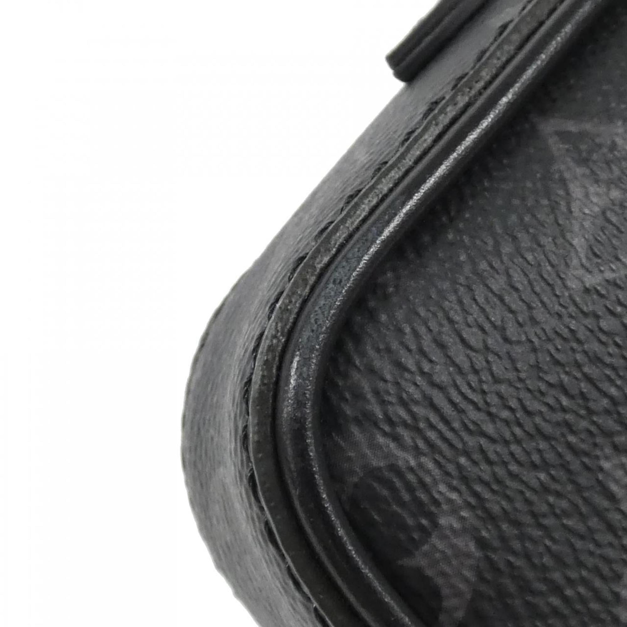 Louis Vuitton Black Coated Canvas Shoulder Bag