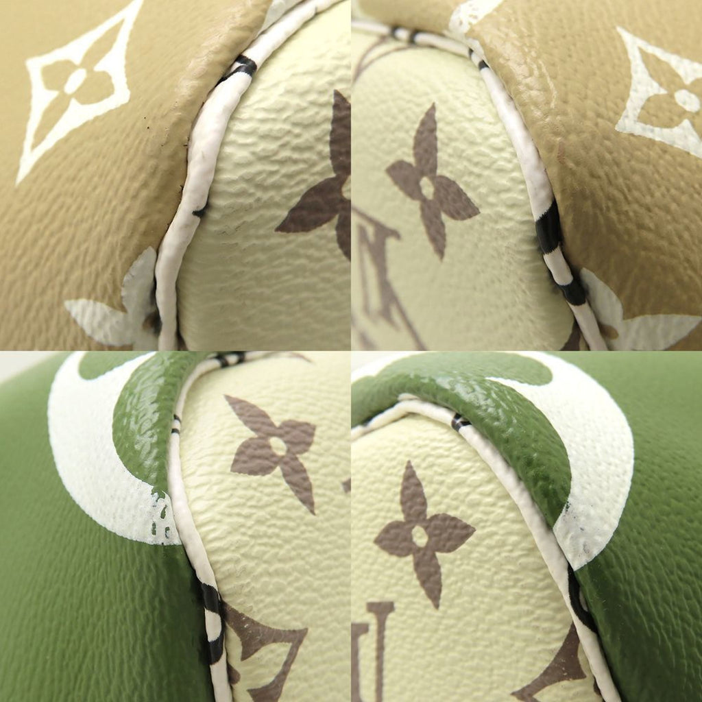 Louis Vuitton Beige Khaki Monogram Tote Bag