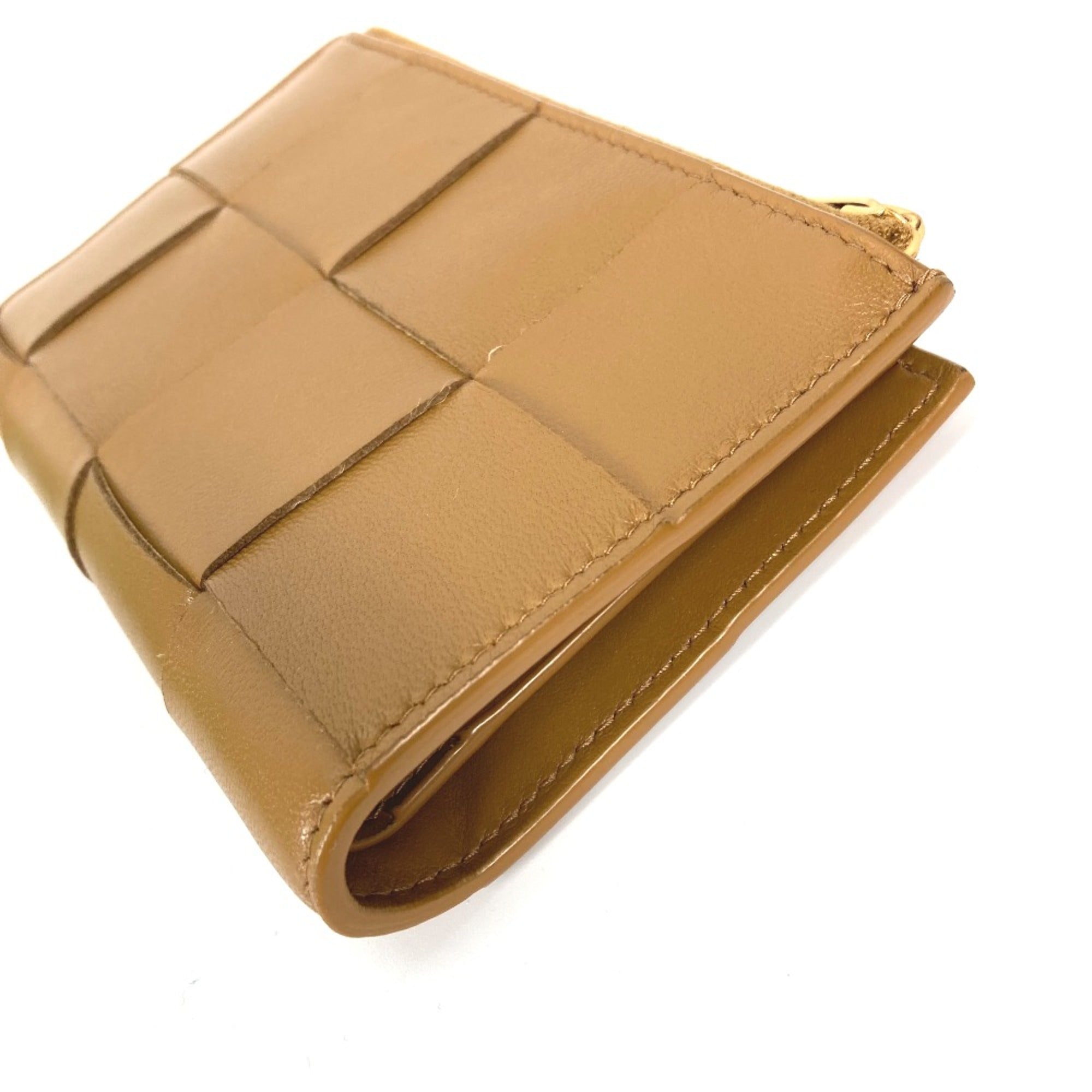 Bottega Veneta Beige Leather Wallet (Bi-Fold)