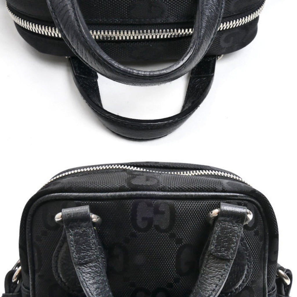 Gucci Black Nylon Leather Shoulder Bag (Pre-Owned)