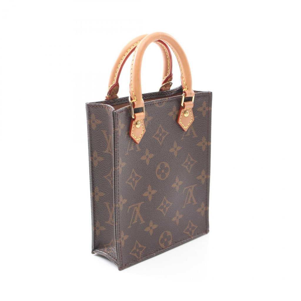 Louis Vuitton Brown Pvc Coated Canvas Leather Handbag