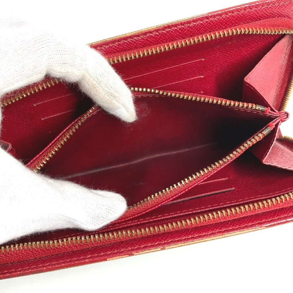 Louis Vuitton Brown Monogram Cherry Red Color Monogram Long Wallet