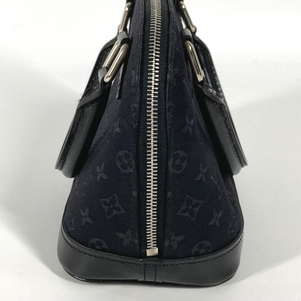 Louis Vuitton Black Noir Satin Leather Handbag