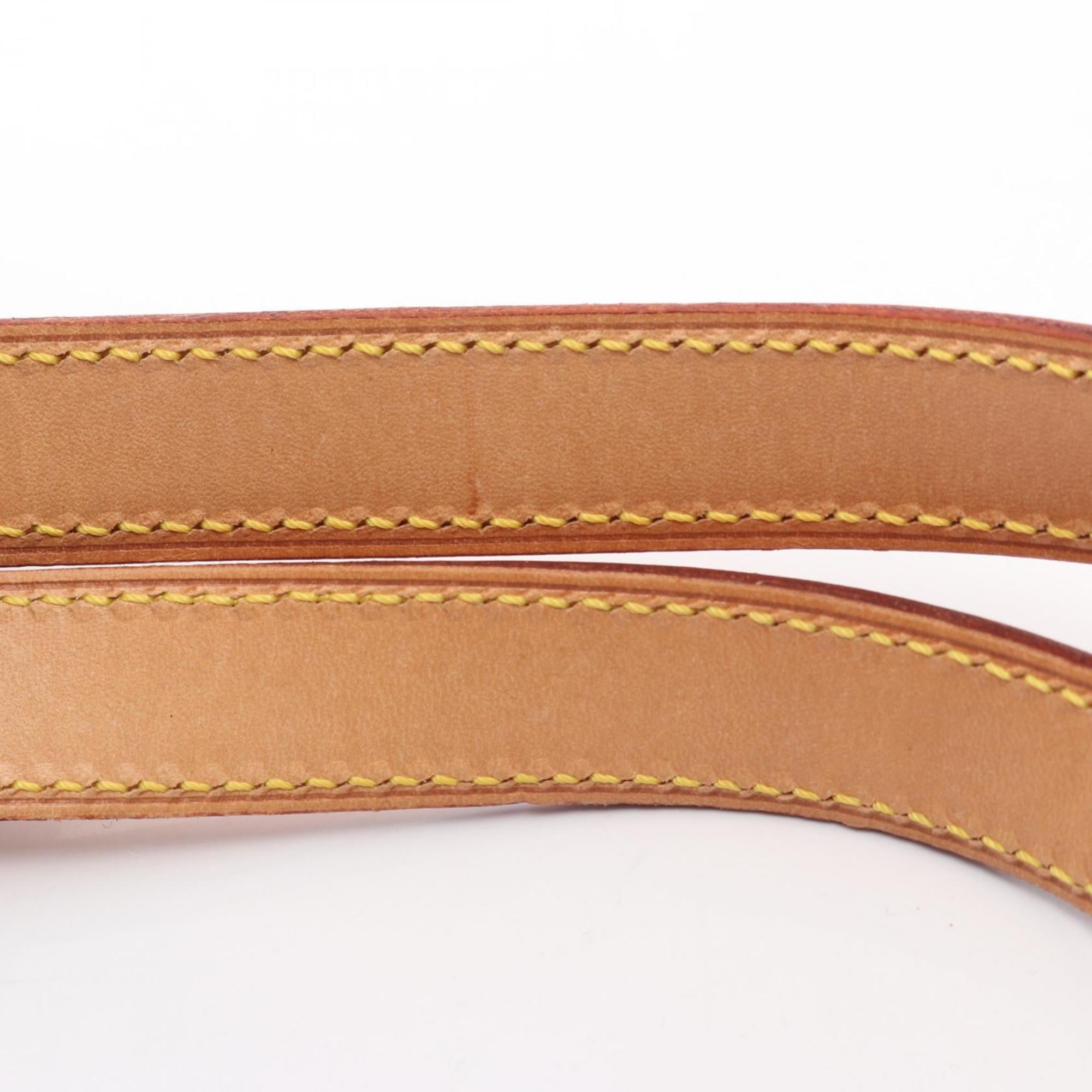 Louis Vuitton Brown Coated Canvas Leather Shoulder Bag