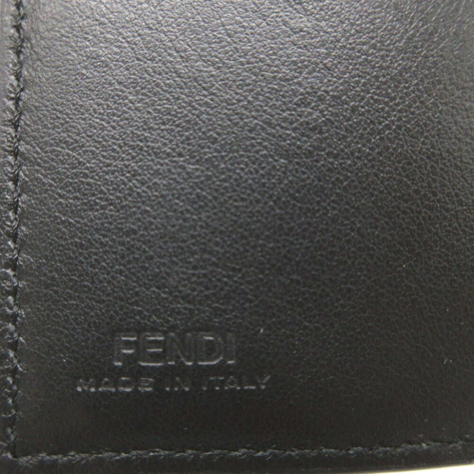 Fendi Black Leather Wallet (Tri-Fold)
