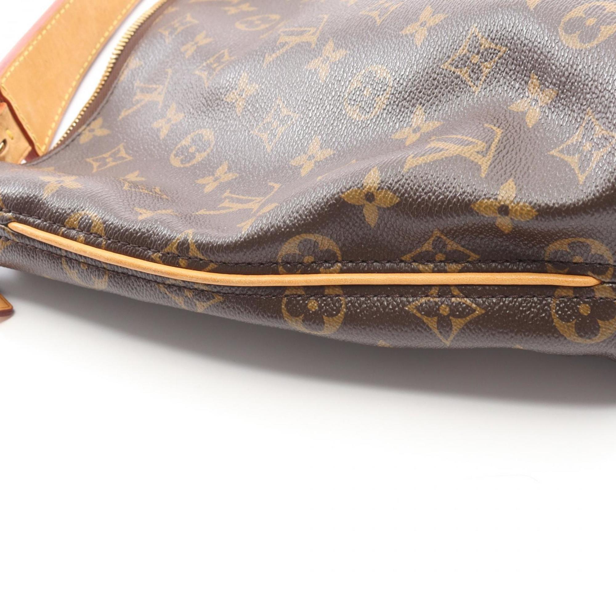 Louis Vuitton Monogram Brown Coated Canvas Leather Shoulder Bag