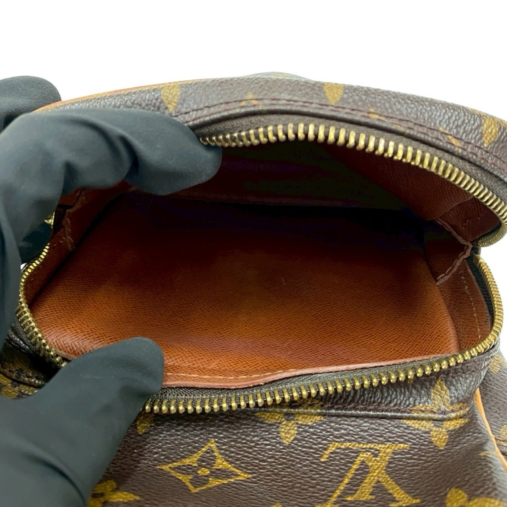 Louis Vuitton Brown Leather Pvc Pochette Shoulder Bag
