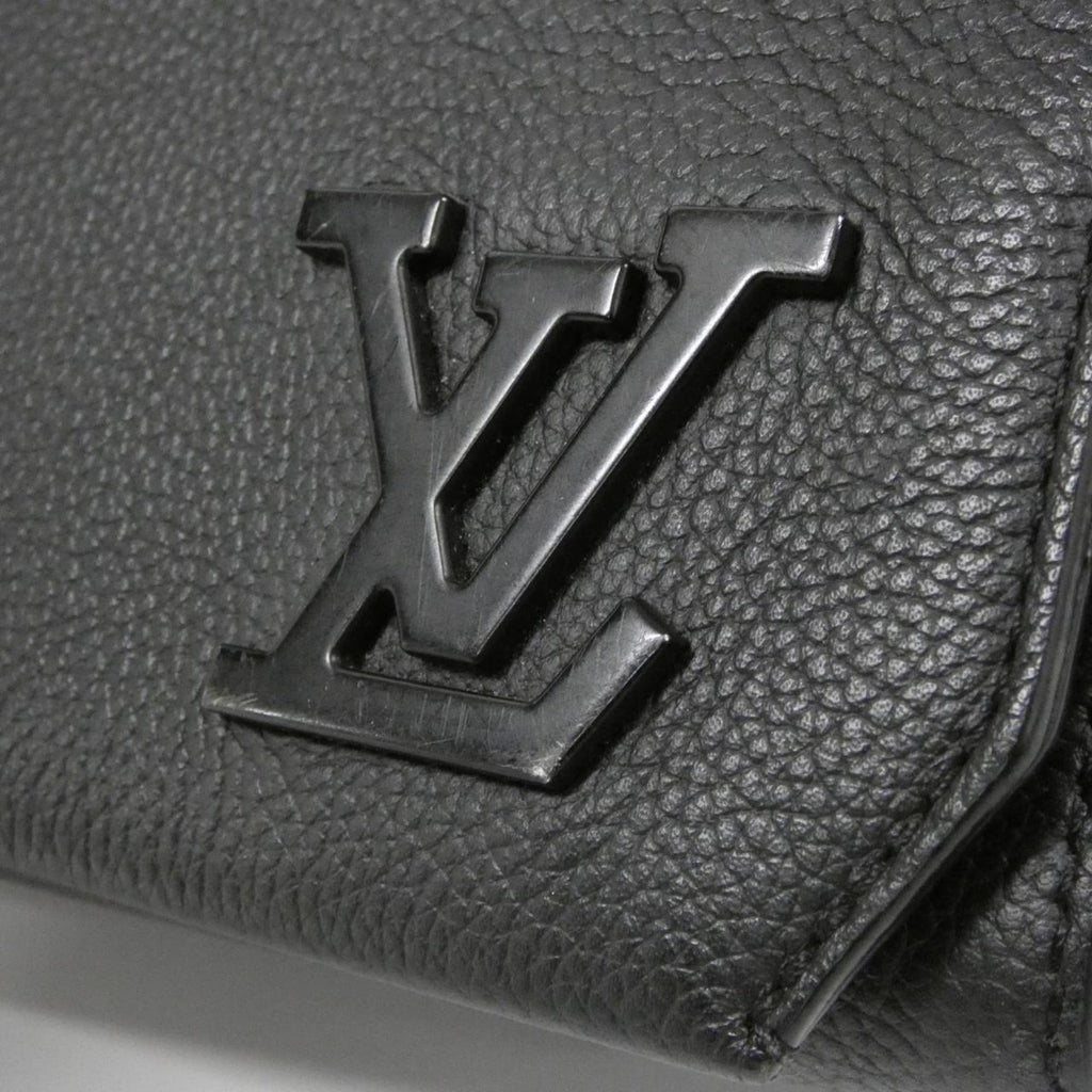 Louis Vuitton Black Leather Shoulder Bag