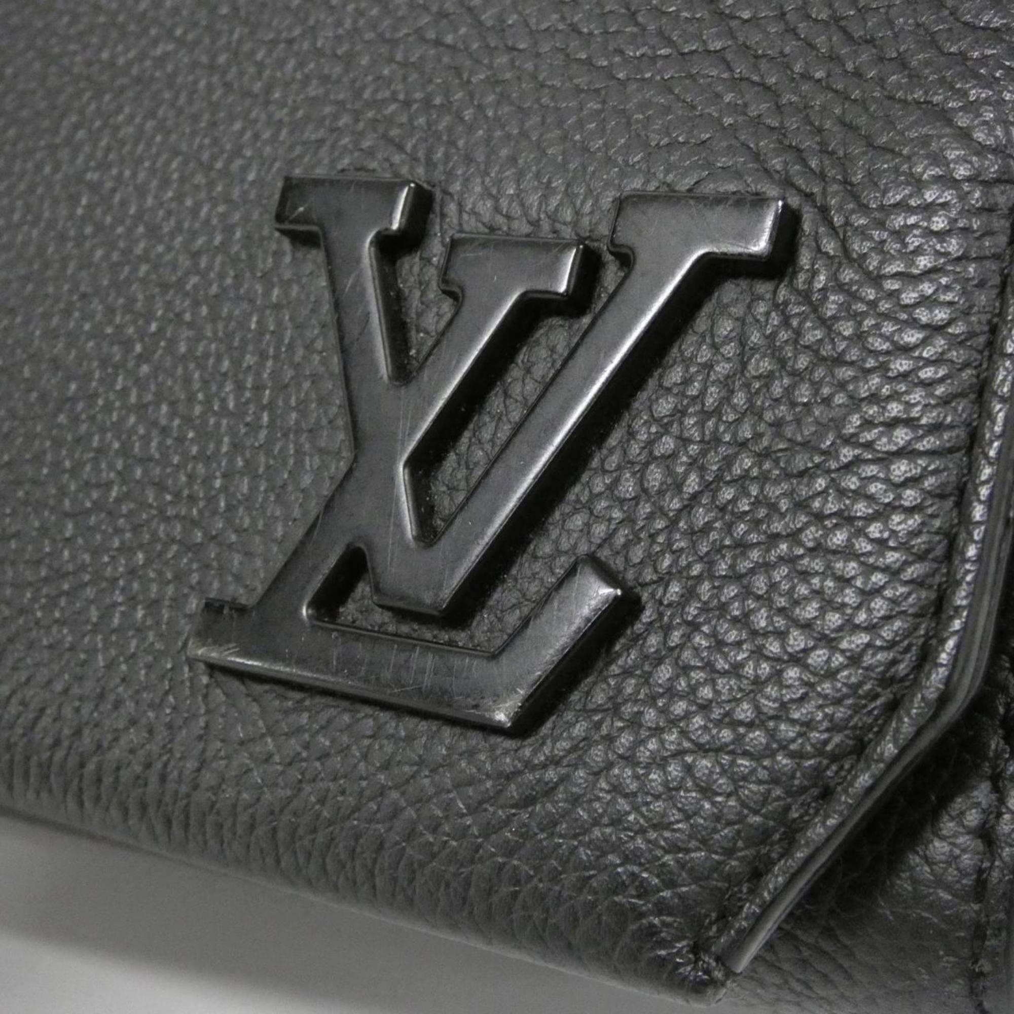Louis Vuitton Black Leather Shoulder Bag