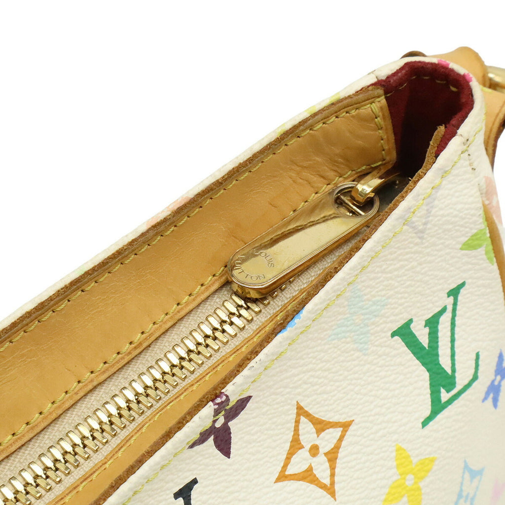 Louis Vuitton Blanc Multi-Color White Monogram Multicolore Shoulder Bag