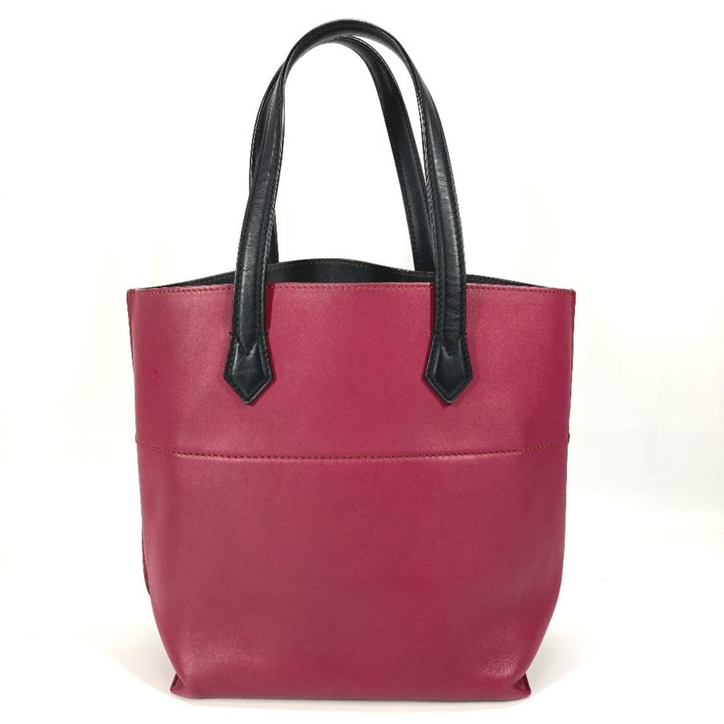 Fendi Black Purple Leather Shoulder Bag Tote Bag