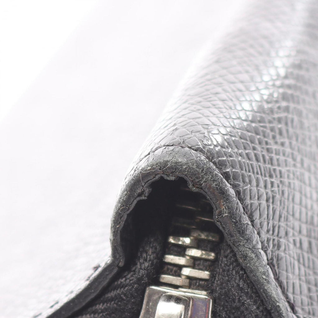 Louis Vuitton Taiga Black Taiga Leather Long Wallet