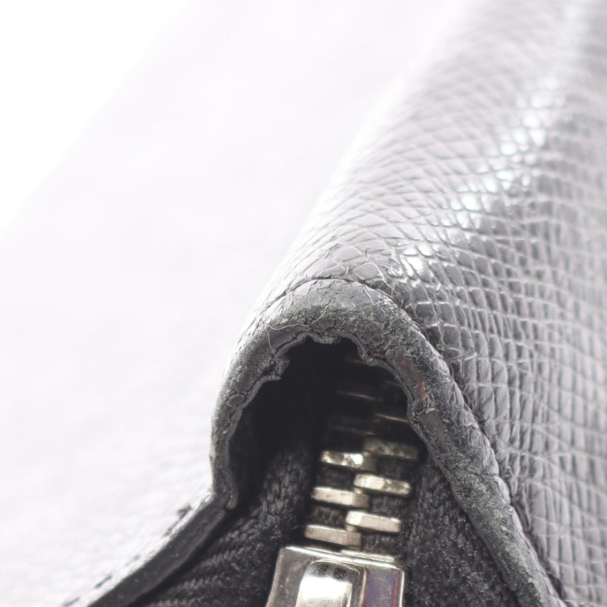 Louis Vuitton Taiga Black Taiga Leather Long Wallet