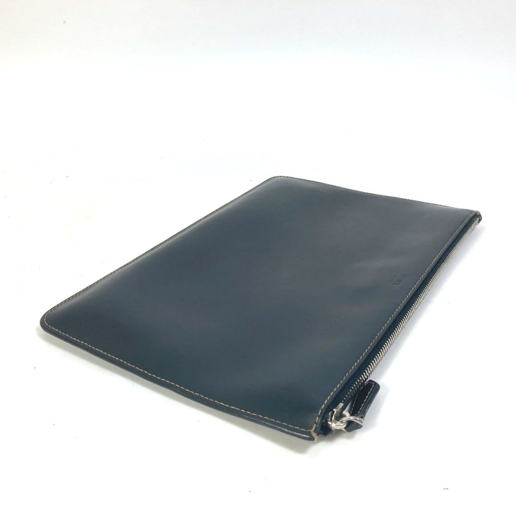 Fendi Black Leather Clutch Bag