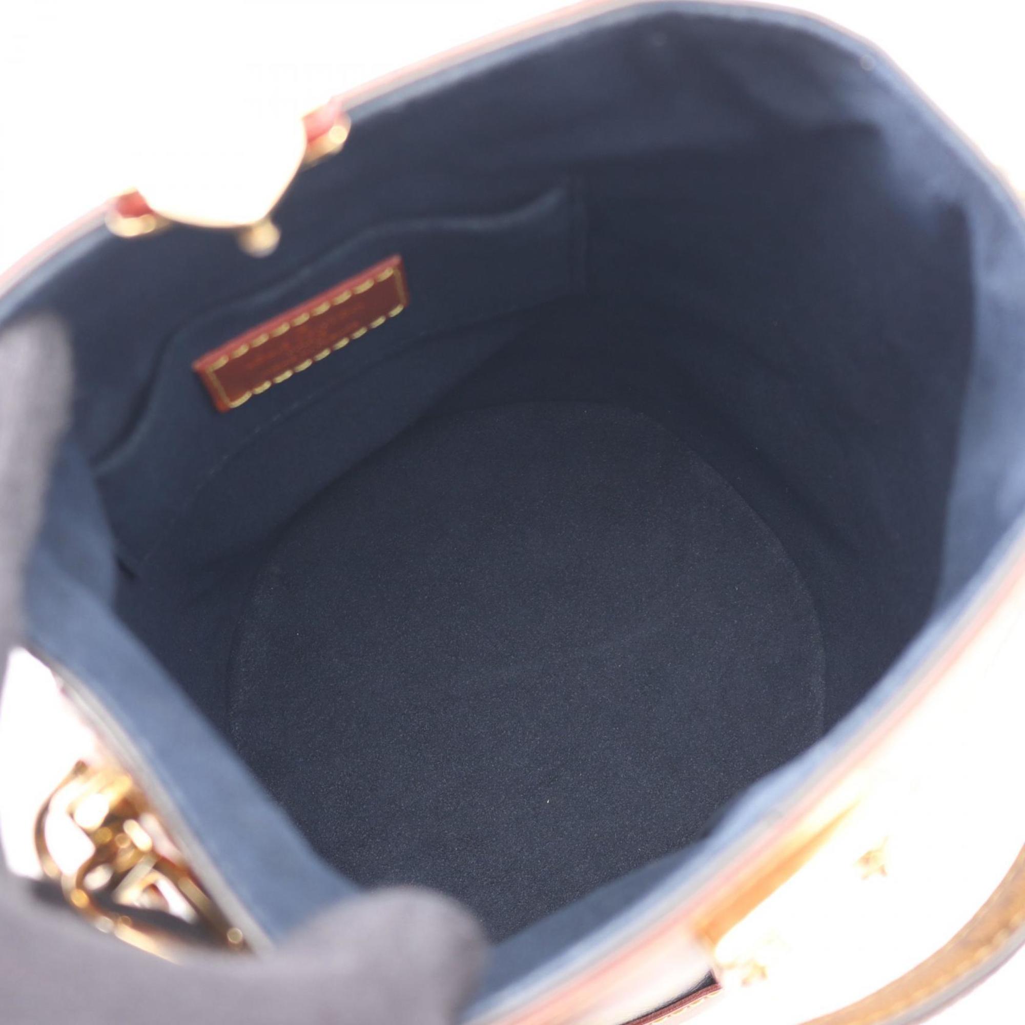 Louis Vuitton Brown Navy Monogram Reverse Handbag
