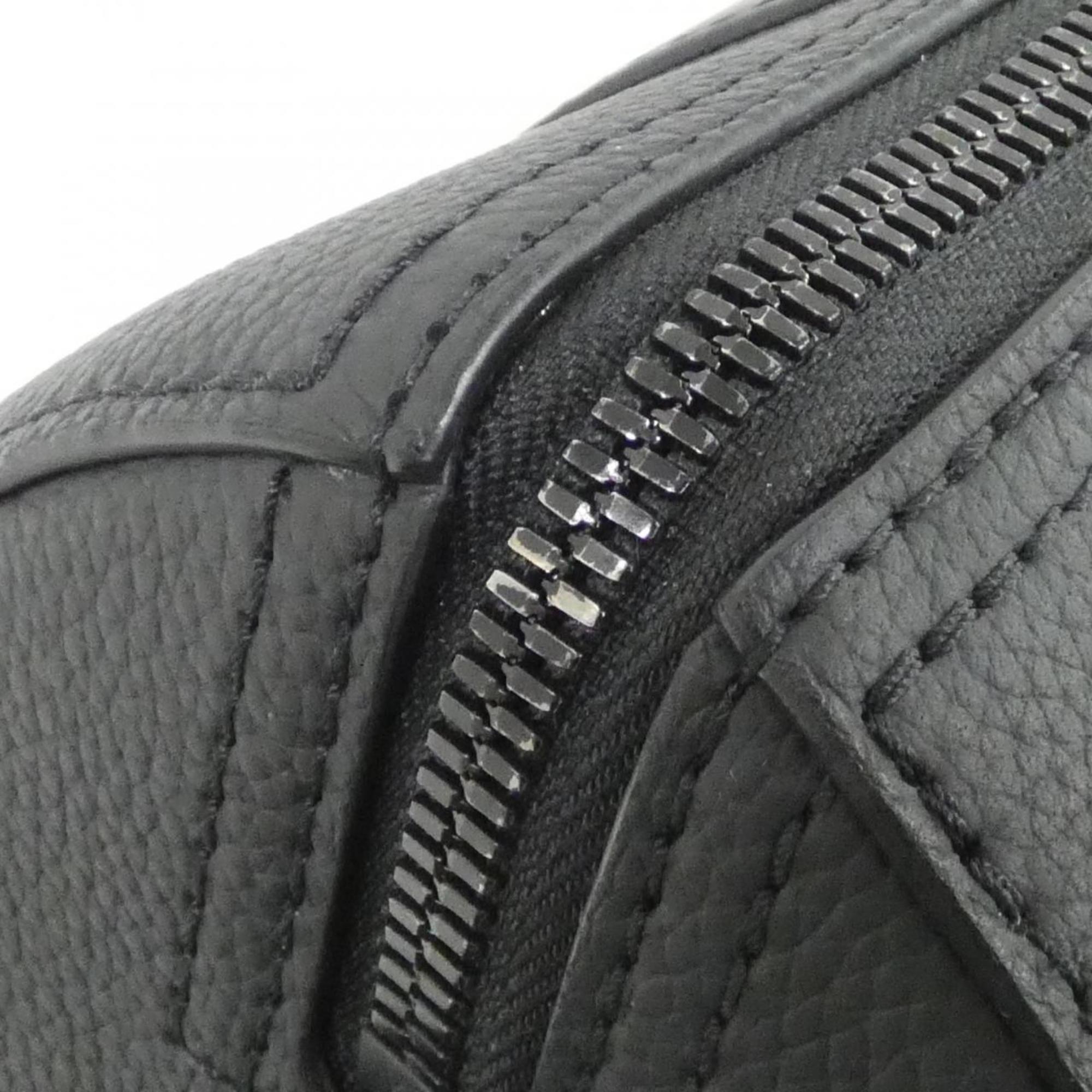 Louis Vuitton Black Leather Shoulder Bag