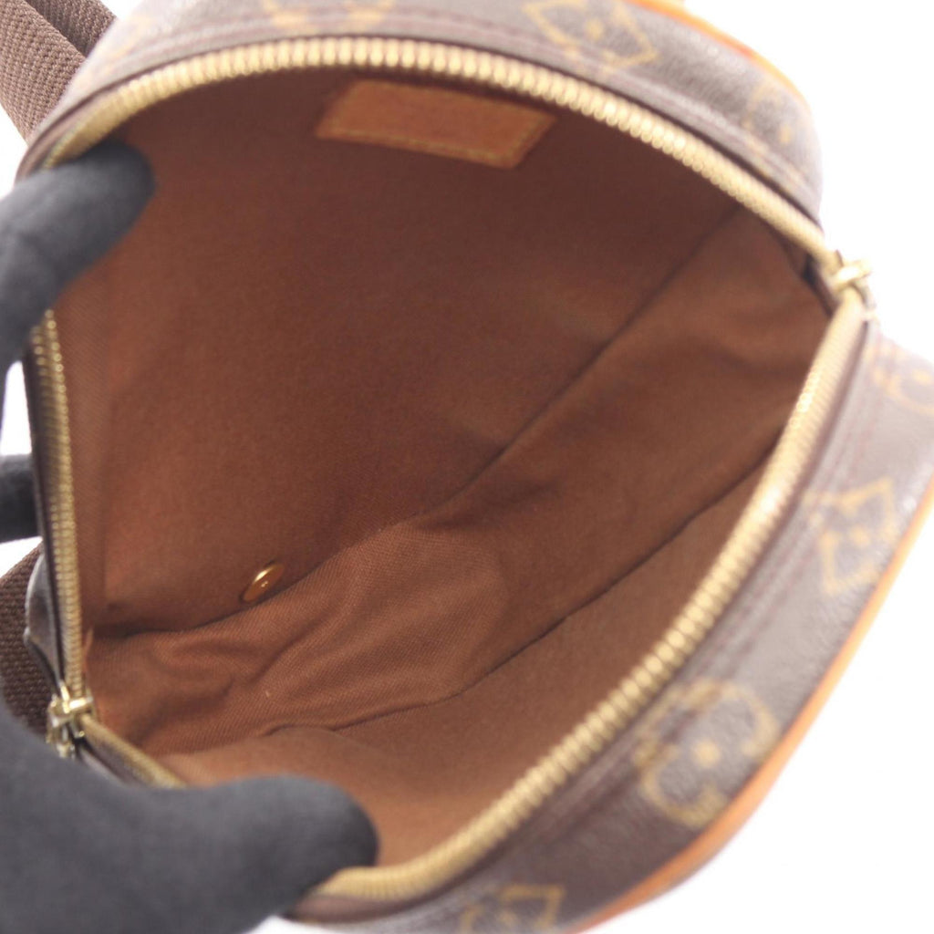 Louis Vuitton Brown Coated Canvas Leather Fanny Pack Handbag
