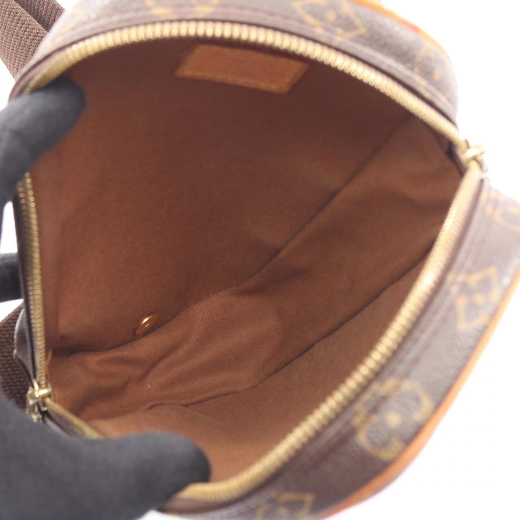 Louis Vuitton Brown Coated Canvas Leather Fanny Pack Handbag