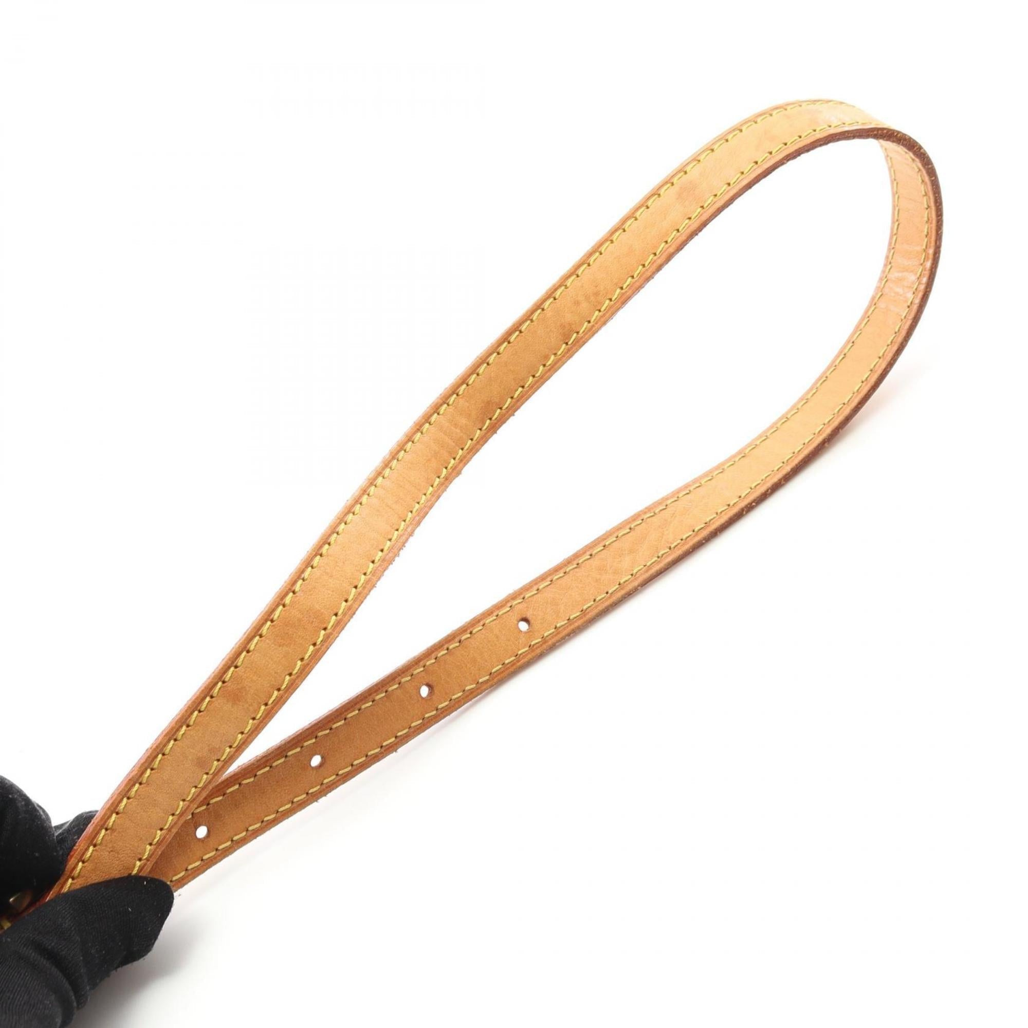 Louis Vuitton Brown Coated Canvas Leather Shoulder Bag