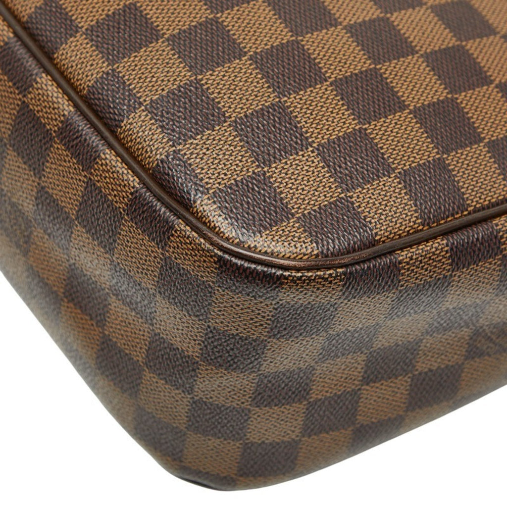 Louis Vuitton Brown Pvc Leather Handbag Tote Bag