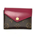 Louis Vuitton Monogram Brown Fuchsia Monogram Wallet (Tri-Fold)