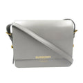 Burberry Gray Leather Shoulder Bag