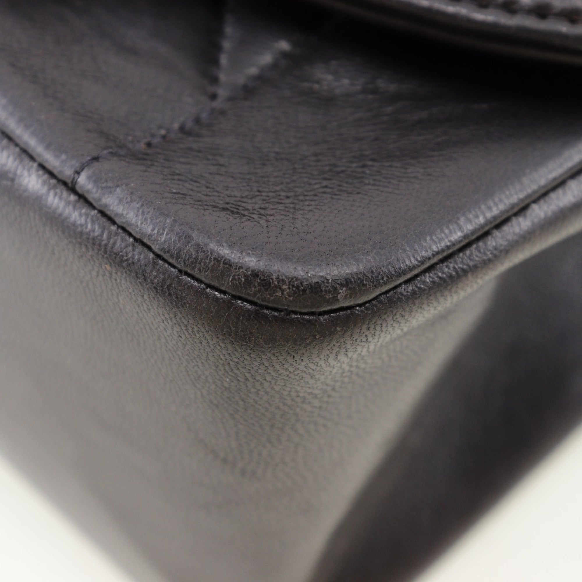 Chanel Black Leather Shoulder Bag
