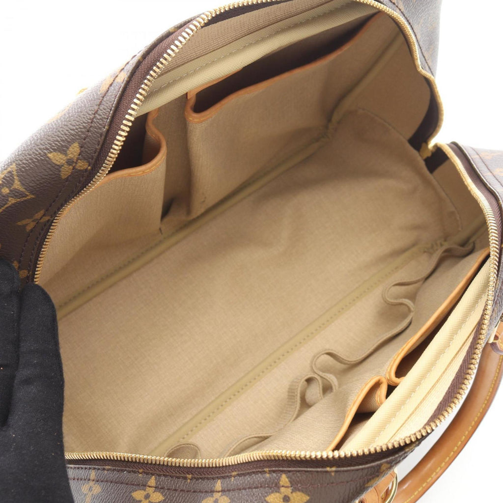 Louis Vuitton Brown Monogram Coated Canvas Leather Handbag