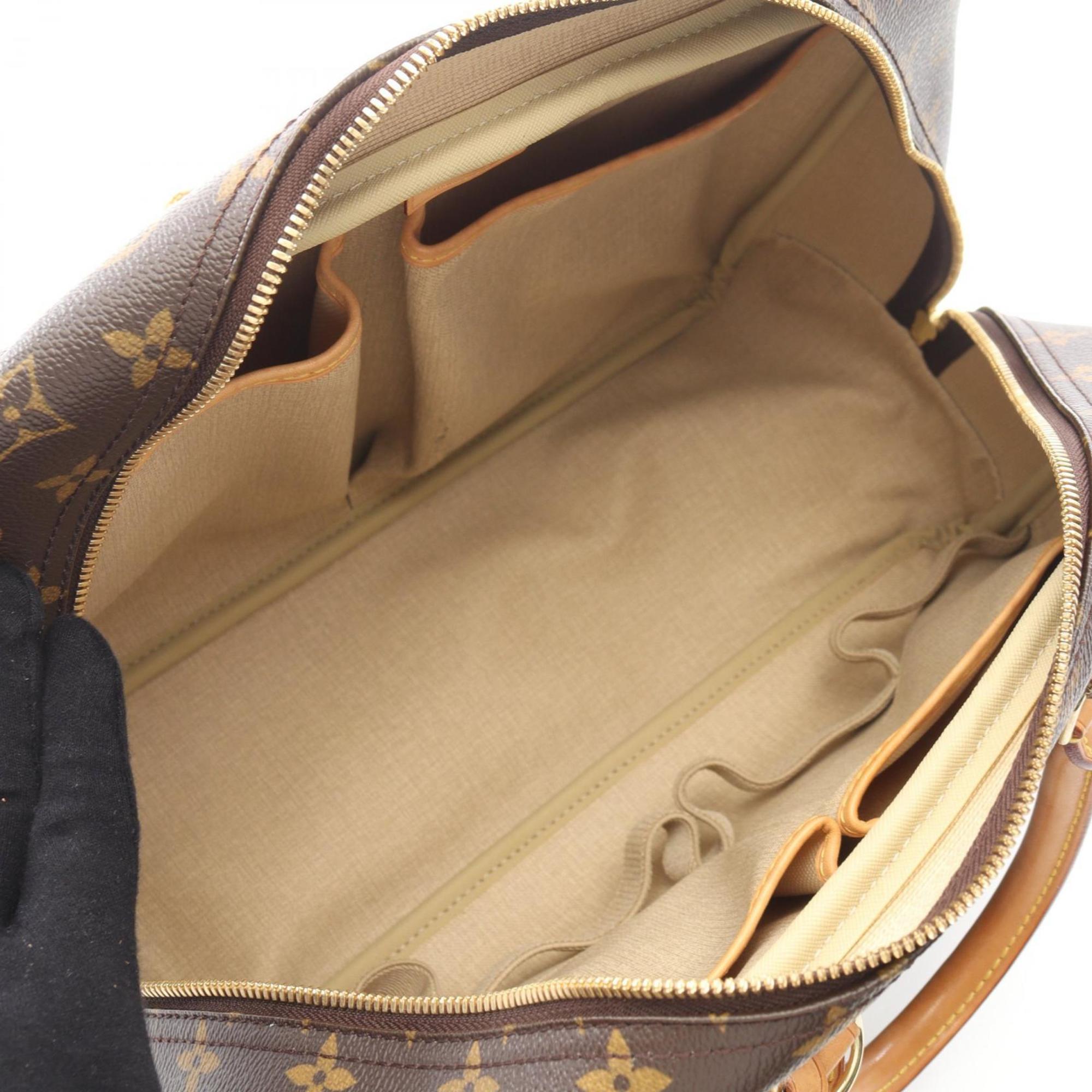 Louis Vuitton Brown Monogram Coated Canvas Leather Handbag