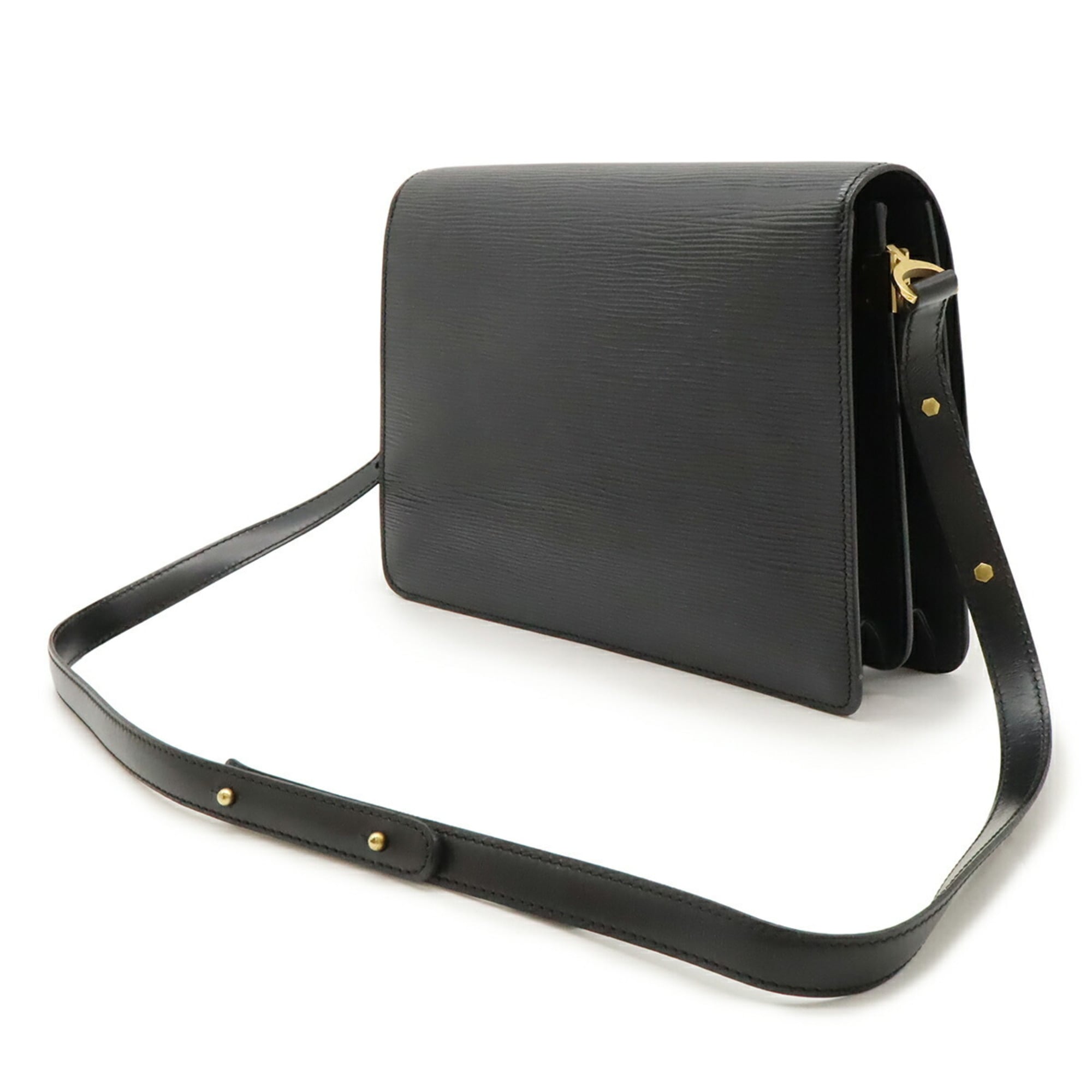Louis Vuitton Epi Black Noir Epi Leather Pochette Shoulder Bag