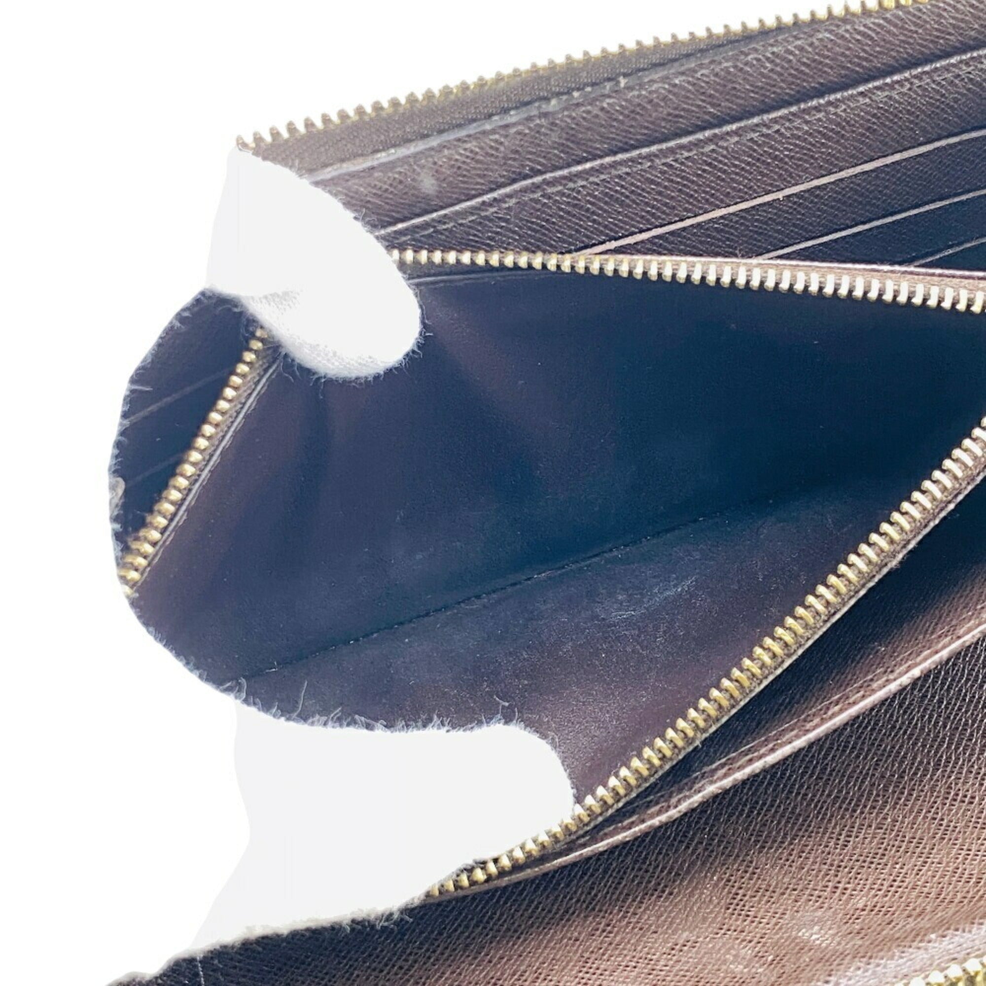 Louis Vuitton Brown Leather Long Wallet