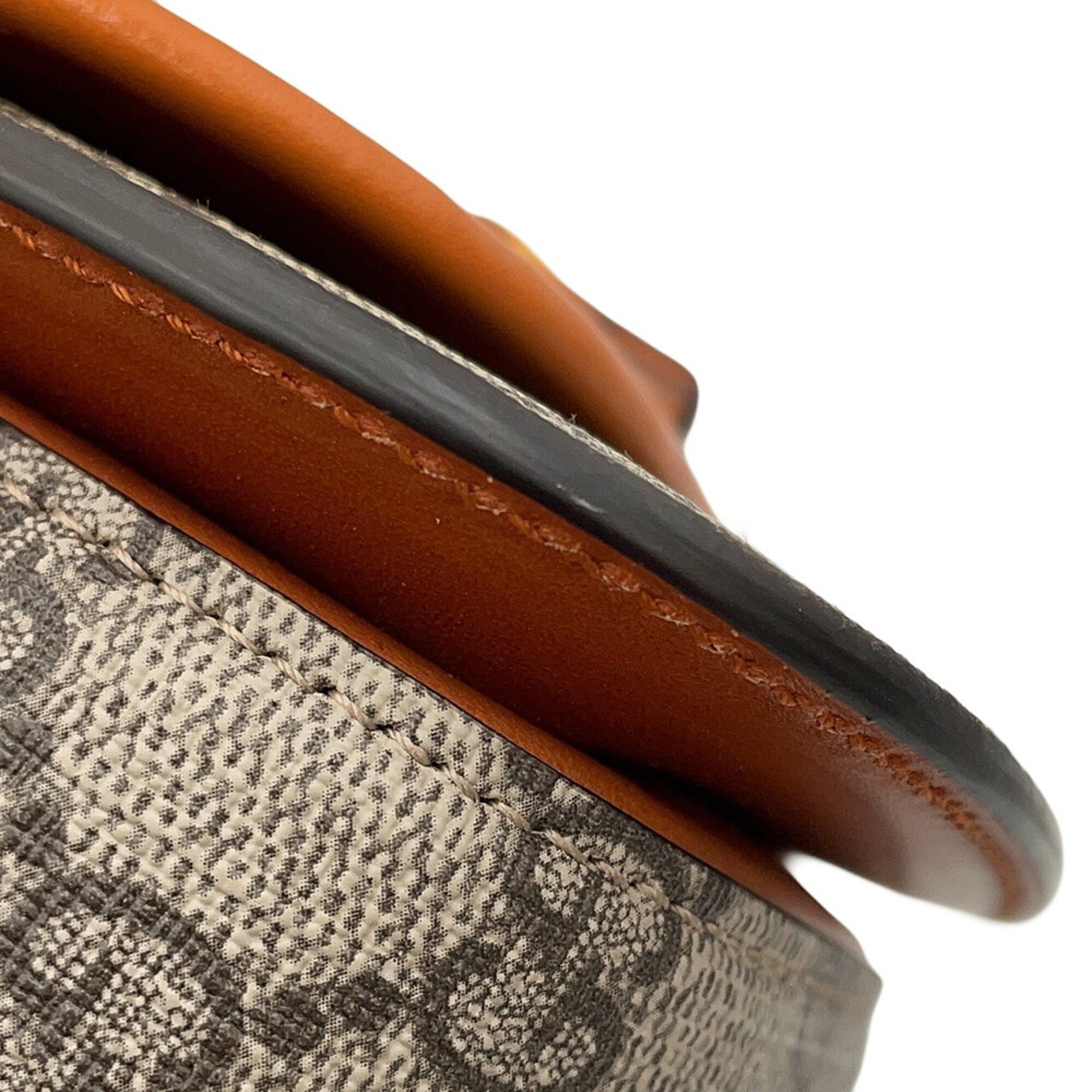 Gucci Beige Brown Gg Supreme Leather Fanny Pack Handbag (Pre-Owned)