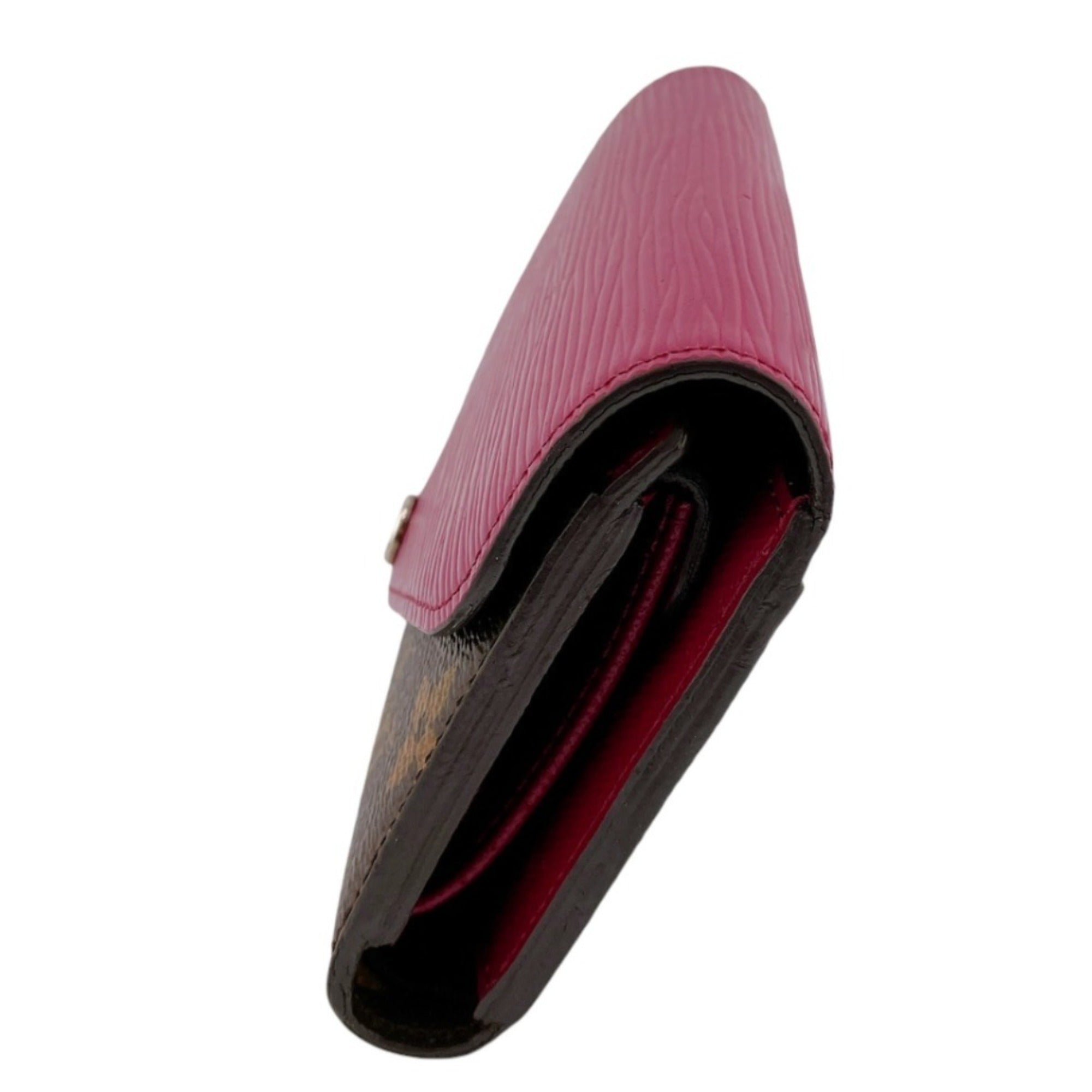 Louis Vuitton Monogram Fuchsia Monogram Epi Leather Wallet (Tri-Fold)