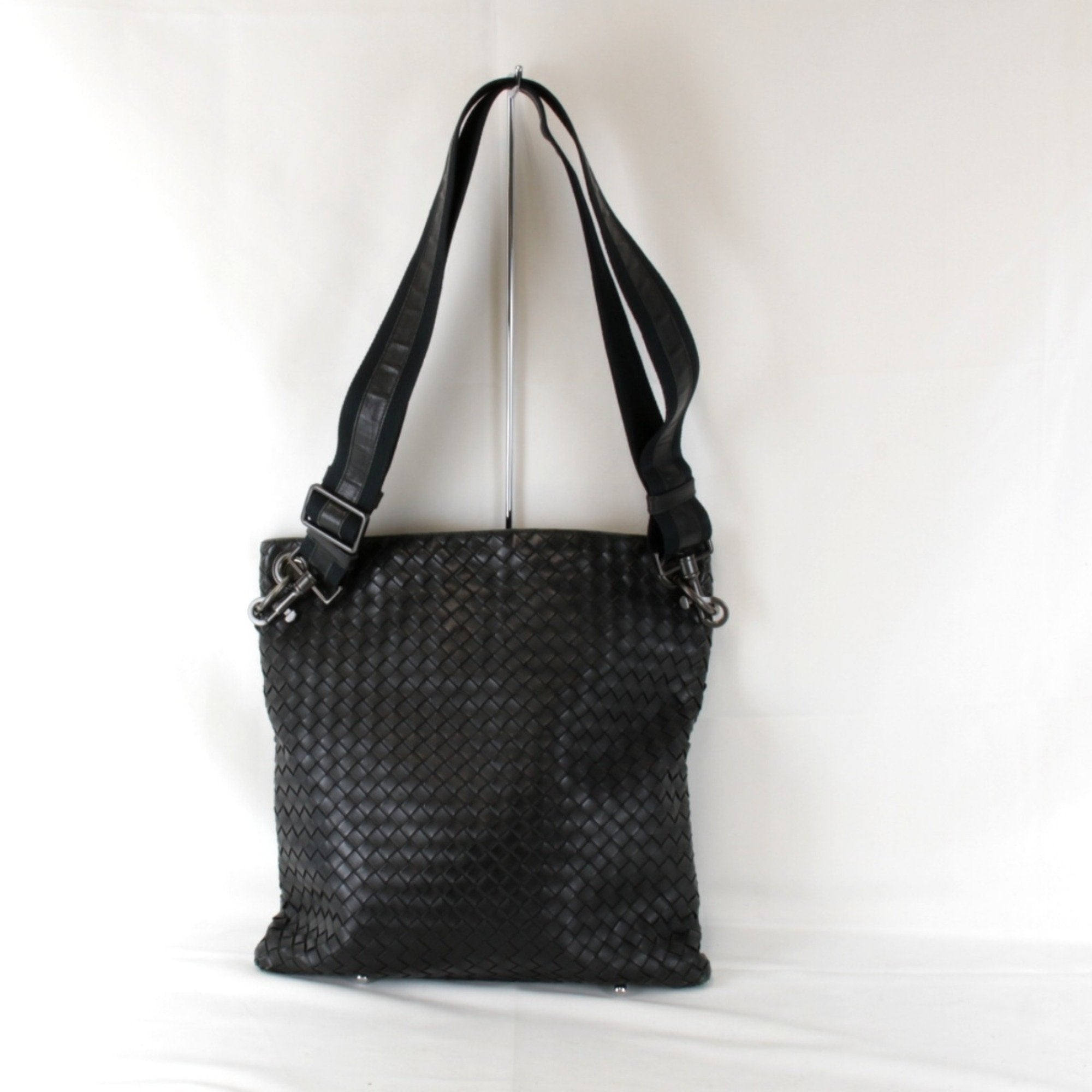 Bottega Veneta Black Leather Shoulder Bag