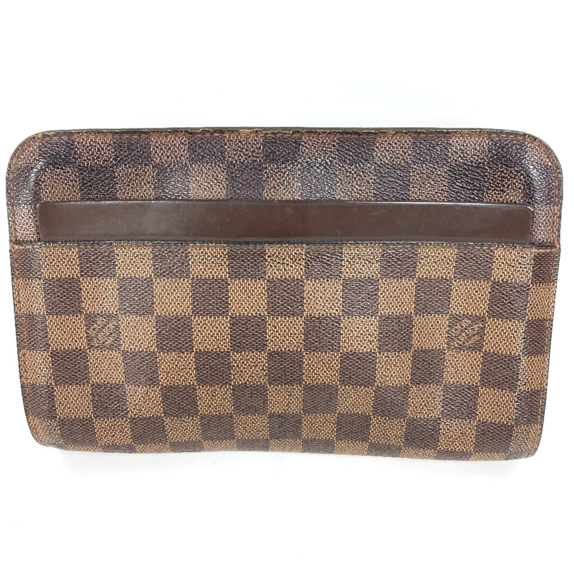 Louis Vuitton Brown Damier Canvas Ebene Damier Canvas Clutch Bag Pouch