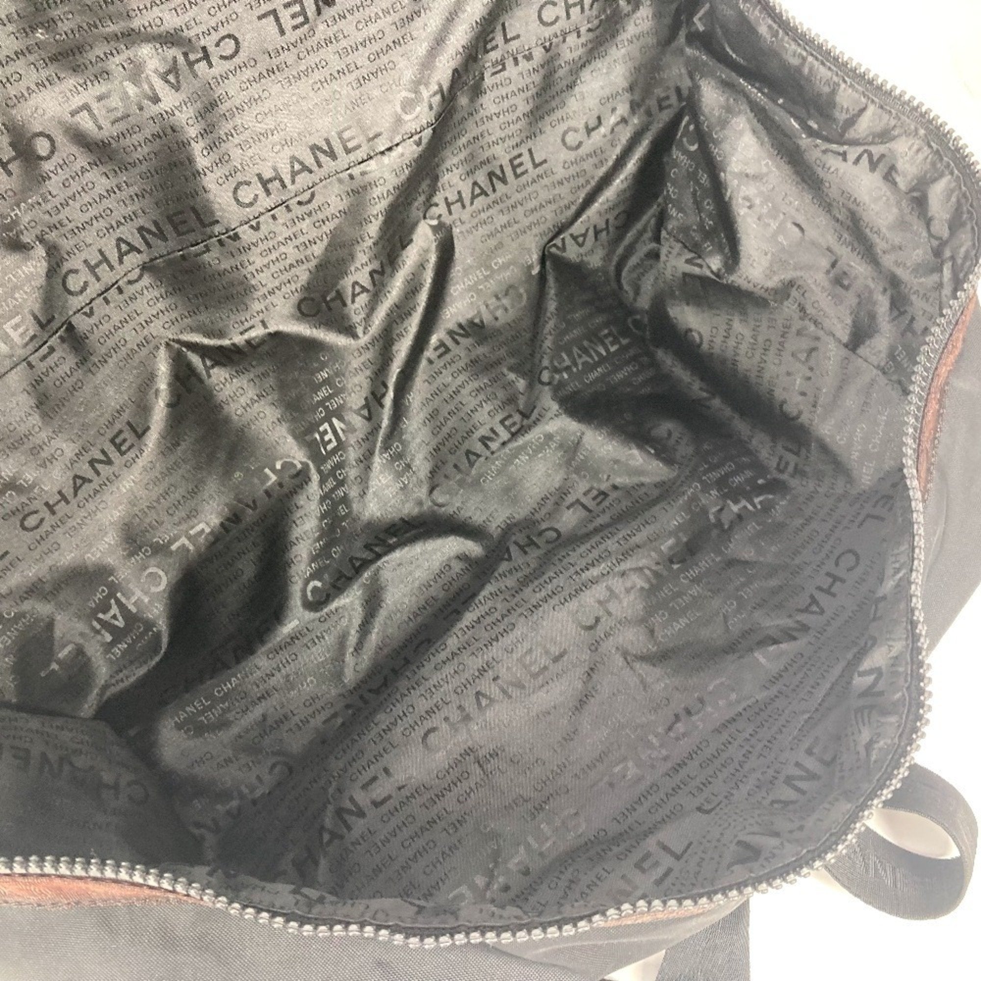 Chanel Black Nylon Boston Bag Shoulder Bag